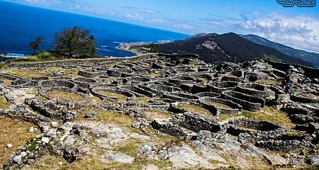 Aerial views of an ancient Celtic settlement in Galicia._155