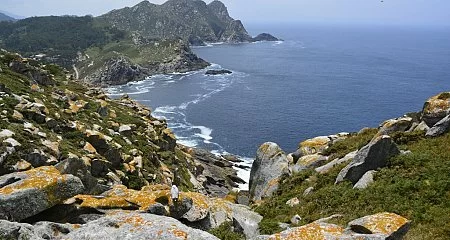 Stunning cliff of the Cíes Islands by the Atlantic Ocean_11